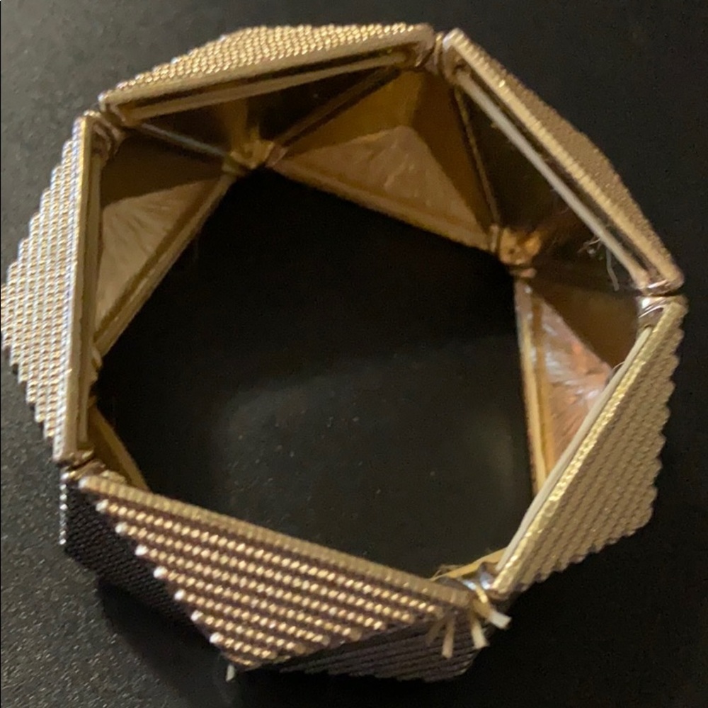 Vintage Macy’s Gold Tone Geometric Bracelet